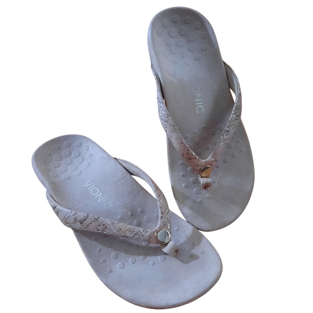 Vionicc Womens Mona Orthodic Design Thong Sandals Size 8